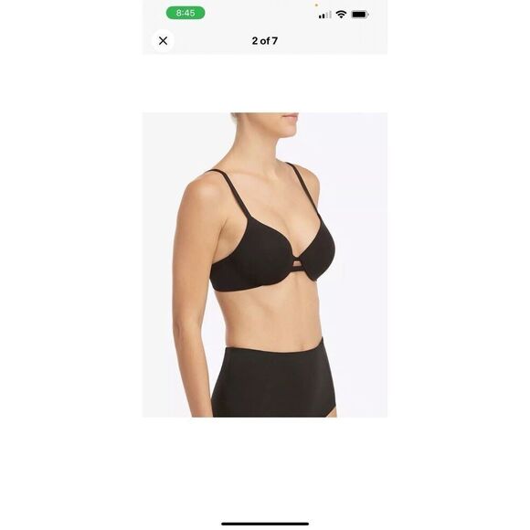 SPANX Super Flattering Ladies Swim Convertible Bra Size 34A Black New With Tags - Picture 6 of 9